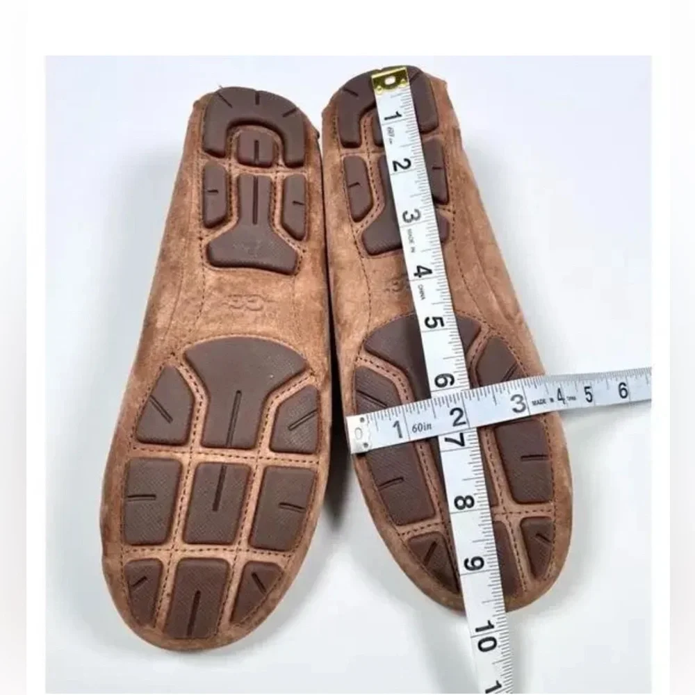 UGG Women's Chestnut Suede Moccasin Loafers Size 6.5 - Picture 8 of 10